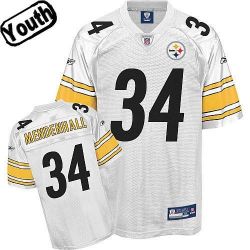 Cheap Rashard Mendenhall Steelers Youth Jersey #34 White From China