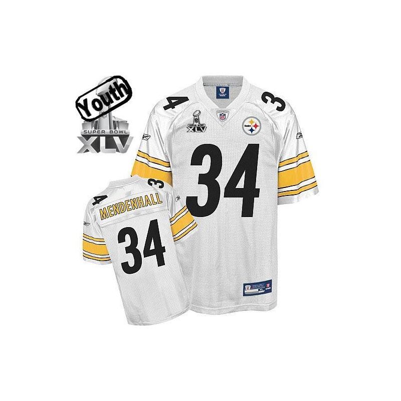 Cheap Rashard Mendenhall Steelers Youth Jersey #34 White 2011 Super Bowl XLV Cheap Rashard Mendenhall Steelers Youth Jersey #34 White 2011 Super Bowl XLV