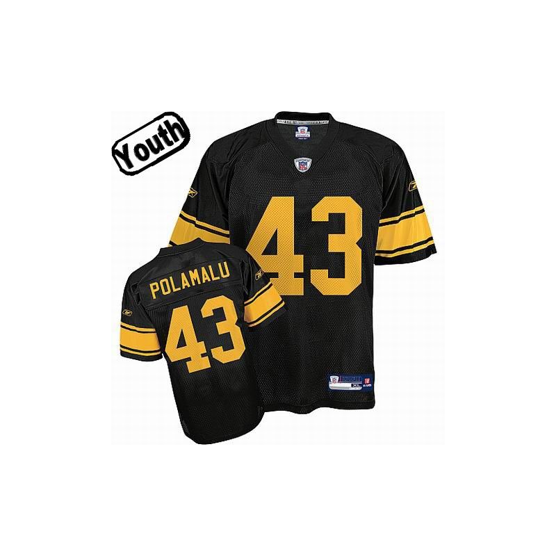 Cheap Troy Polamalu Steelers Youth Jersey #43 Black Yellow Number From China Cheap Troy Polamalu Steelers Youth Jersey #43 Black Yellow Number From China