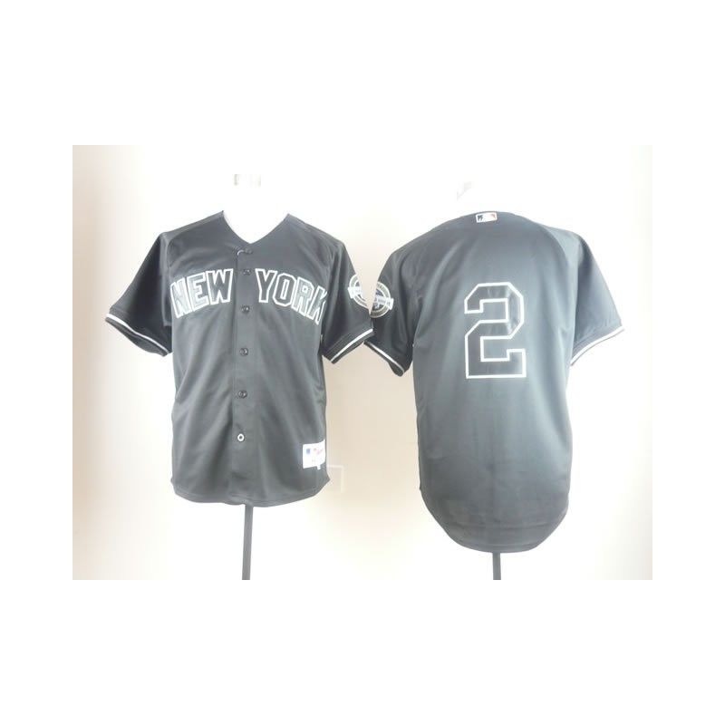 Cheap Derek Jeter Yankees Jersey From China #2 Black 2009 Cheap Derek Jeter Yankees Jersey From China #2 Black 2009