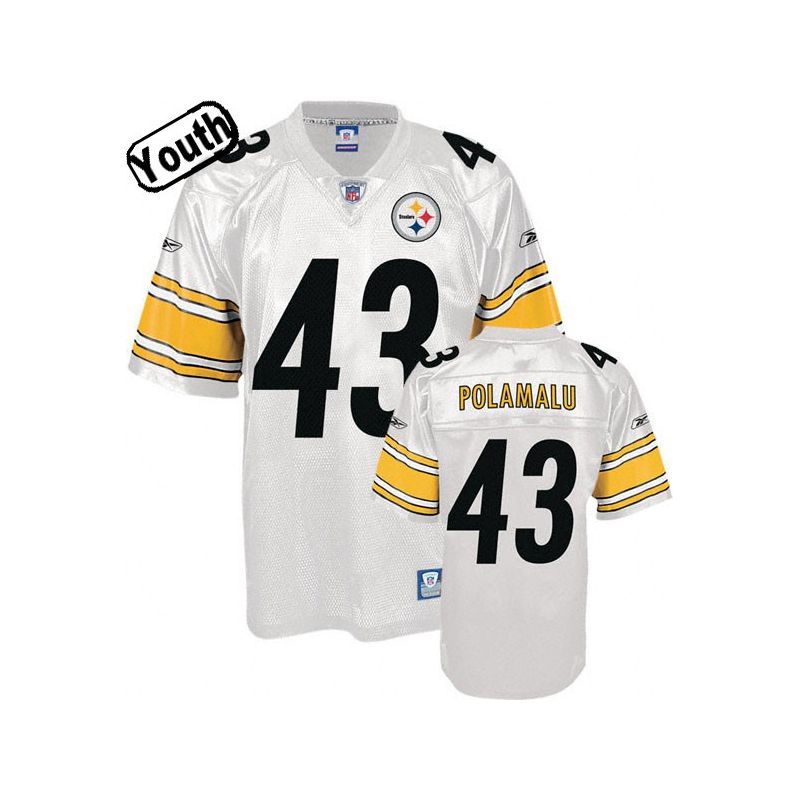 Cheap Troy Polamalu Steelers Youth Jersey #43 White From China Cheap Troy Polamalu Steelers Youth Jersey #43 White From China