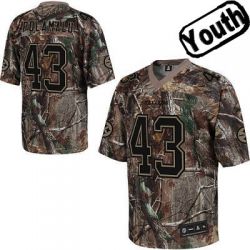 Cheap Troy Polamalu Steelers Youth Jersey #43 Camo From China