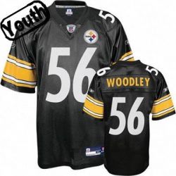 Cheap Lamarr Woodley Steelers Youth Jersey #56 Black From China