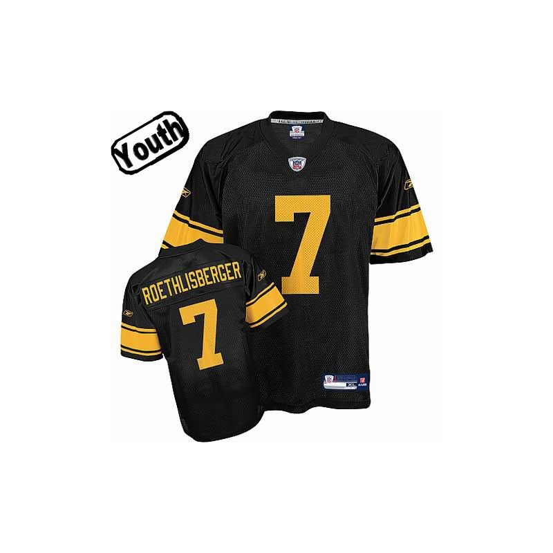 Cheap Ben Roethlisberger Steelers Youth Jersey #7 Black Yellow Number From China Cheap Ben Roethlisberger Steelers Youth Jersey #7 Black Yellow Number From China