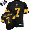 Cheap Ben Roethlisberger Steelers Youth Jersey #7 Black Yellow Number From China