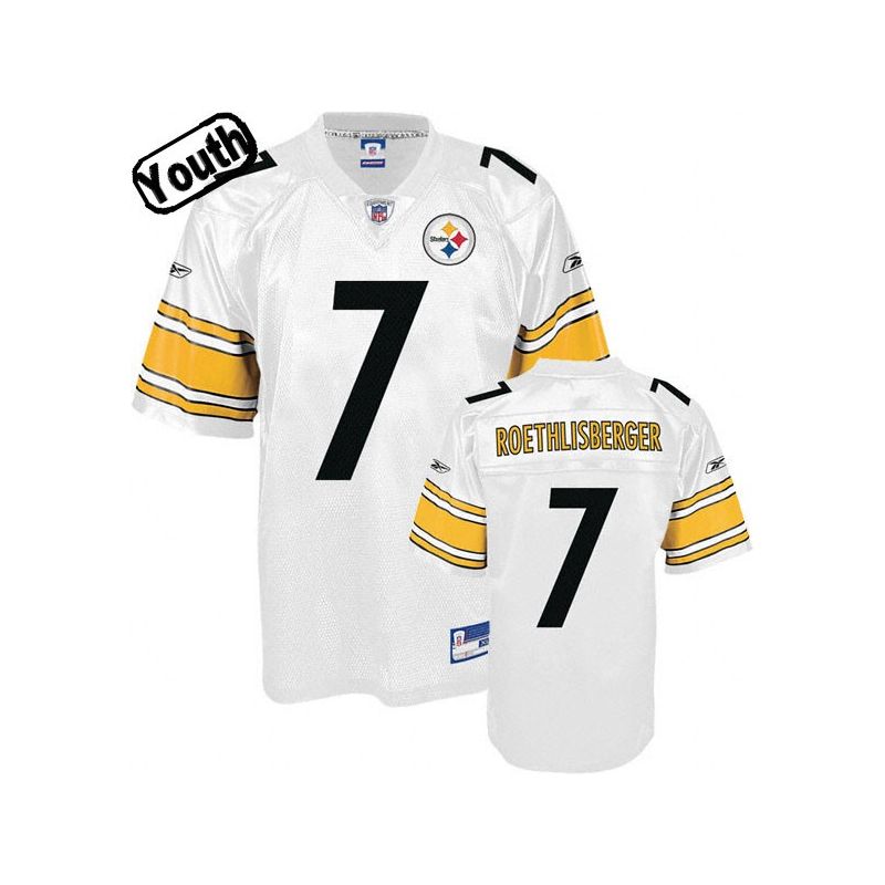 Cheap Ben Roethlisberger Steelers Youth Jersey #7 White From China Cheap Ben Roethlisberger Steelers Youth Jersey #7 White From China