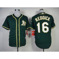 Cheap Josh Reddick Athletics Jersey From China #16 Green 2014 new