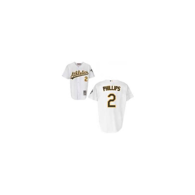 Cheap Tony Phillips Athletics Jersey From China #2 White throwback 1989 Cheap Tony Phillips Athletics Jersey From China #2 White throwback 1989