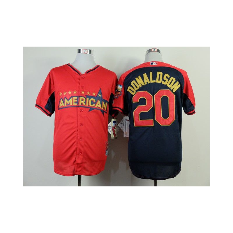 Cheap Josh Donaldson Athletics Jersey From China #20 Red-Blue American League