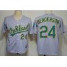 Cheap Rickey Henderson Athletics Jersey From China #24 Grey