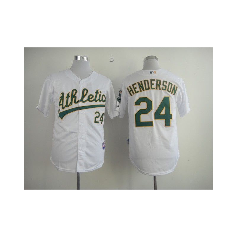 Cheap Rickey Henderson Athletics Jersey From China #24 White