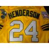 Cheap Rickey Henderson Athletics Jersey From China #24 Yellow throwback