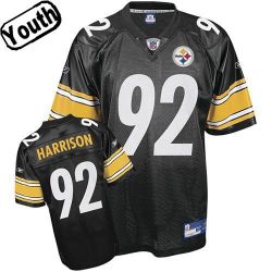 Cheap James Harrison Steelers Youth Jersey #92 Black From China