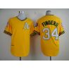 Cheap Rollie Fingers Athletics Jersey From China #34 Yellow throwback