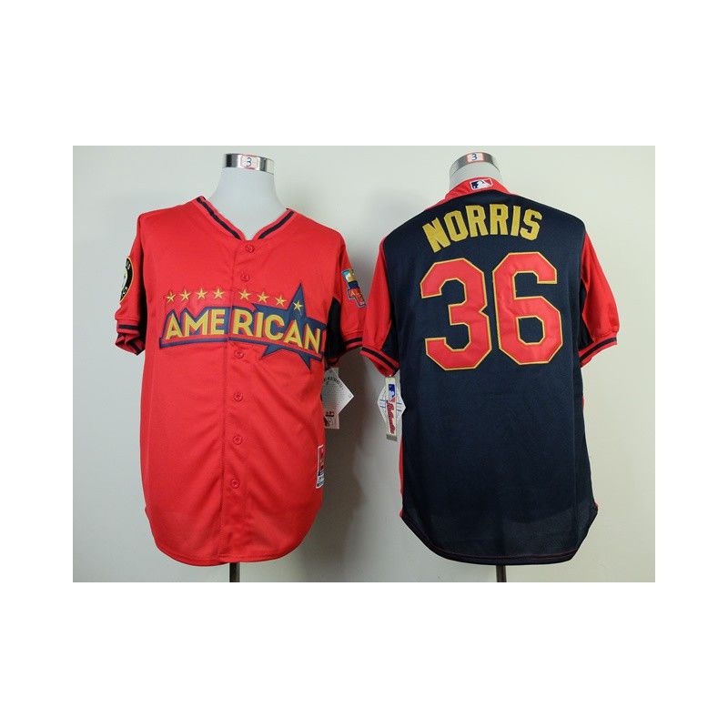 Cheap Derek Norris Athletics Jersey From China #36 Red-Blue American League