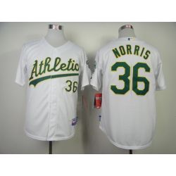 Cheap Derek Norris Athletics Jersey From China #36 White