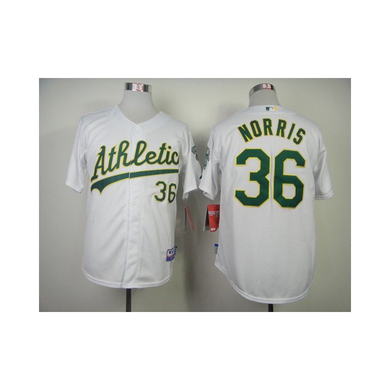 Cheap Derek Norris Athletics Jersey From China #36 White