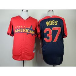 Cheap Brandon Moss Athletics Jersey From China #37 Red-Blue American League