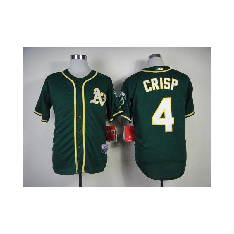 Cheap Coco Crisp Athletics Jersey From China #4 Green 2014 new