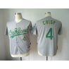 Cheap Coco Crisp Athletics Jersey From China #4 Grey