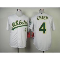 Cheap Coco Crisp Athletics Jersey From China #4 White