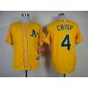 Cheap Coco Crisp Athletics Jersey From China #4 Yellow