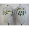 Cheap Brett Anderson Athletics Jersey From China #49 Grey