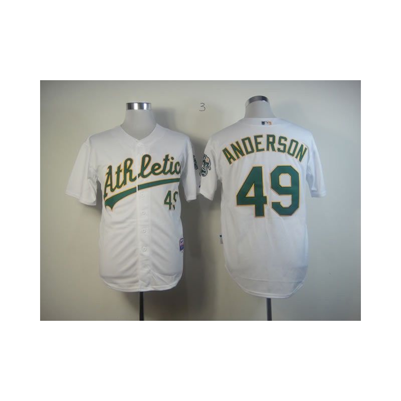 Cheap Brett Anderson Athletics Jersey From China #49 White