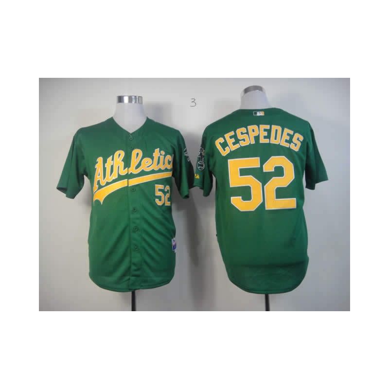 Cheap Yoenis Cespedes Athletics Jersey From China #52 Green