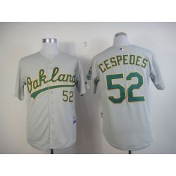 Cheap Yoenis Cespedes Athletics Jersey From China #52 Grey