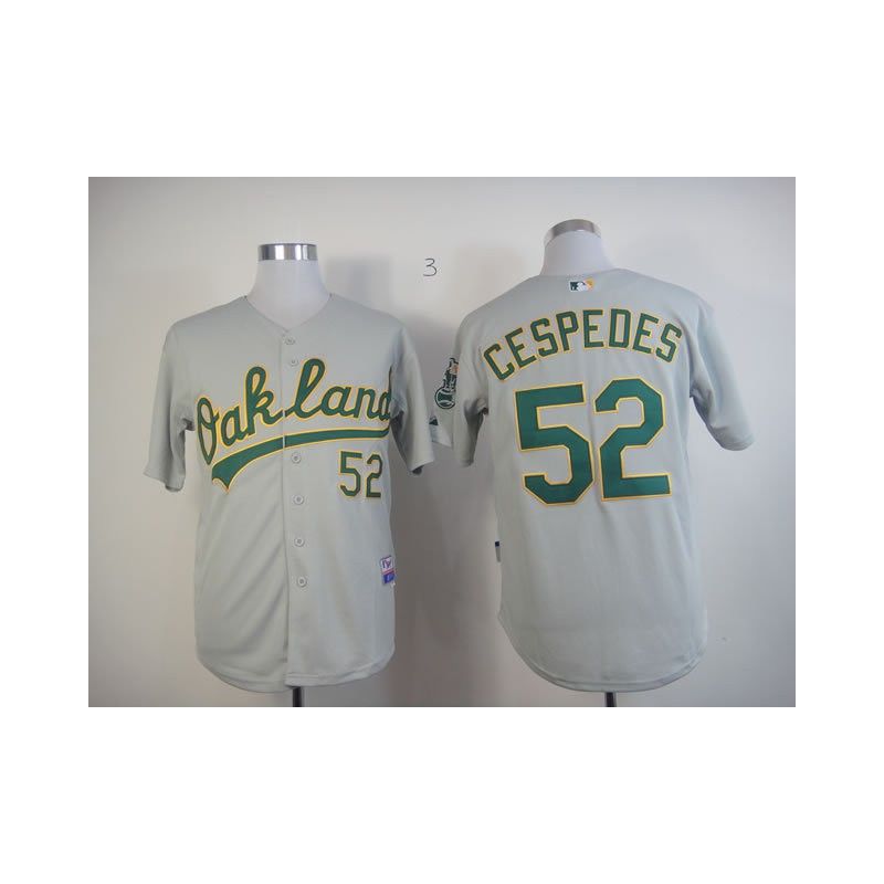 Cheap Yoenis Cespedes Athletics Jersey From China #52 Grey