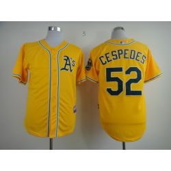 Cheap Yoenis Cespedes Athletics Jersey From China #52 Yellow