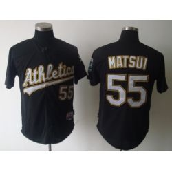 Cheap Hideki Matsui Athletics Jersey From China #55 Black