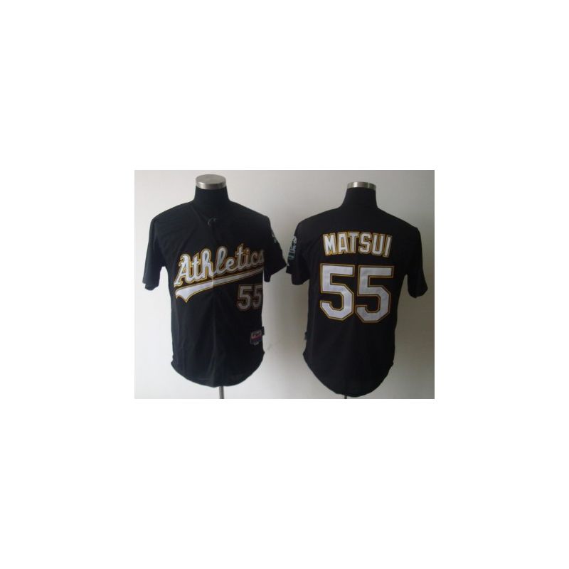 Cheap Hideki Matsui Athletics Jersey From China #55 Black