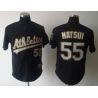 Cheap Hideki Matsui Athletics Jersey From China #55 Black