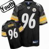 Cheap Evander Hood Steelers Youth Jersey #96 Black From China