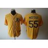 Cheap Hideki Matsui Athletics Jersey From China #55 Yellow