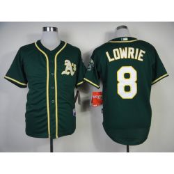 Cheap Jed Lowrie Athletics Jersey From China #8 Green 2014 new