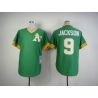 Cheap Reggie Jackson Athletics Jersey From China #9 Green throwback