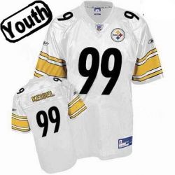 Cheap Brett Keisel Steelers Youth Jersey #99 White From China