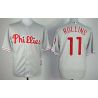 Cheap Jimmy Rollins Phillies Jersey From China #11 Grey