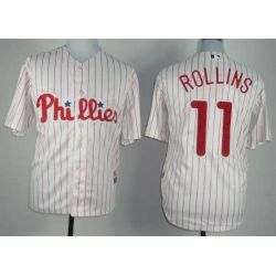 Cheap Jimmy Rollins Phillies Jersey From China #11 White