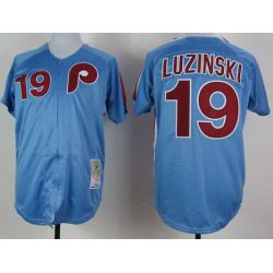 Cheap Greg Luzinski Phillies Jersey From China #19 Blue throwback 1980