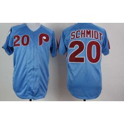 Cheap Mike Schmidt Phillies Jersey From China #20 Blue Throwback