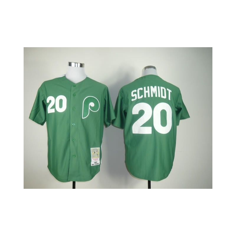 Cheap Mike Schmidt Phillies Jersey From China #20 Green Cheap Mike Schmidt Phillies Jersey From China #20 Green