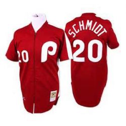 Cheap Mike Schmidt Phillies Jersey From China #20 Red throwback 1979