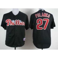 Cheap Placido Polanco Phillies Jersey From China #27 Black