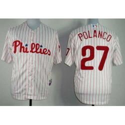 Cheap Placido Polanco Phillies Jersey From China #27 White