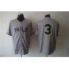 Cheap Chuck Klein Phillies Jersey From China #3 Grey throwback