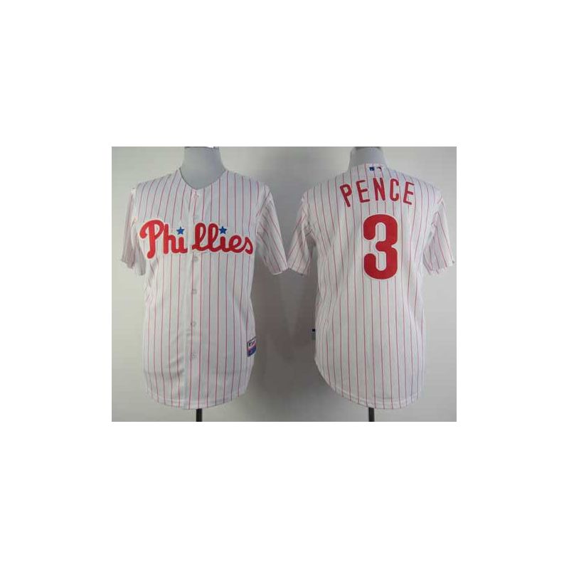 Cheap Hunter Pence Phillies Jersey From China #3 White